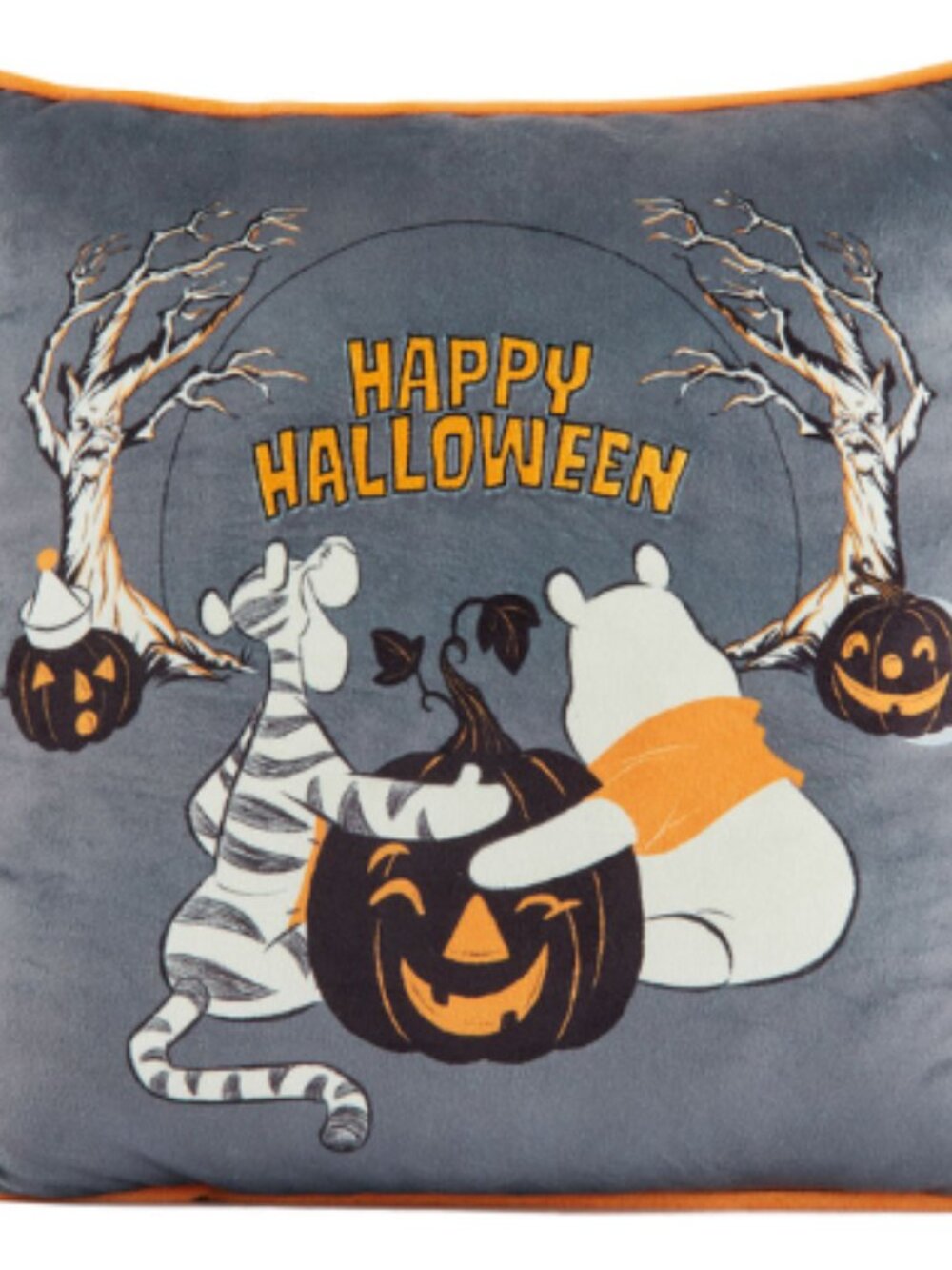 Disney Happy Halloween Pooh Tigger Pumpkin Throw Pillow